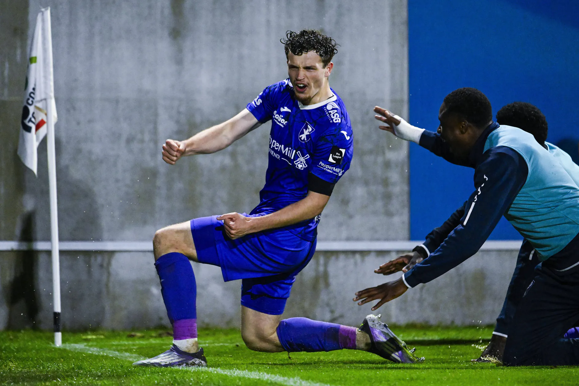 Bald bei Hertha? Leandro Rousseau (l.) bejubelte 17 Tore für Patro Eisden in der belgischen 2. Liga.