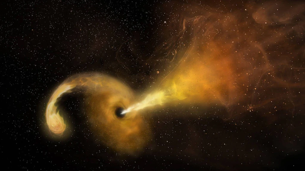 Nasa-Beobachtung: „Wanderndes“ Schwarzes Loch zerreißt Stern an unerwartetem Ort