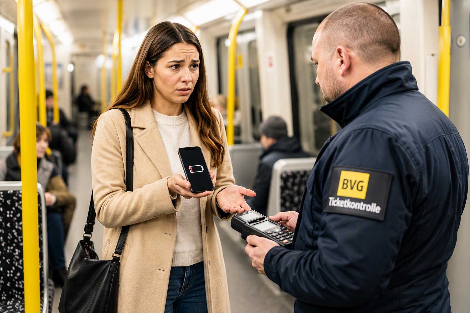 BVG und Bahn: Handy-Akku leer – das droht bei Fahrkartenkontrollen