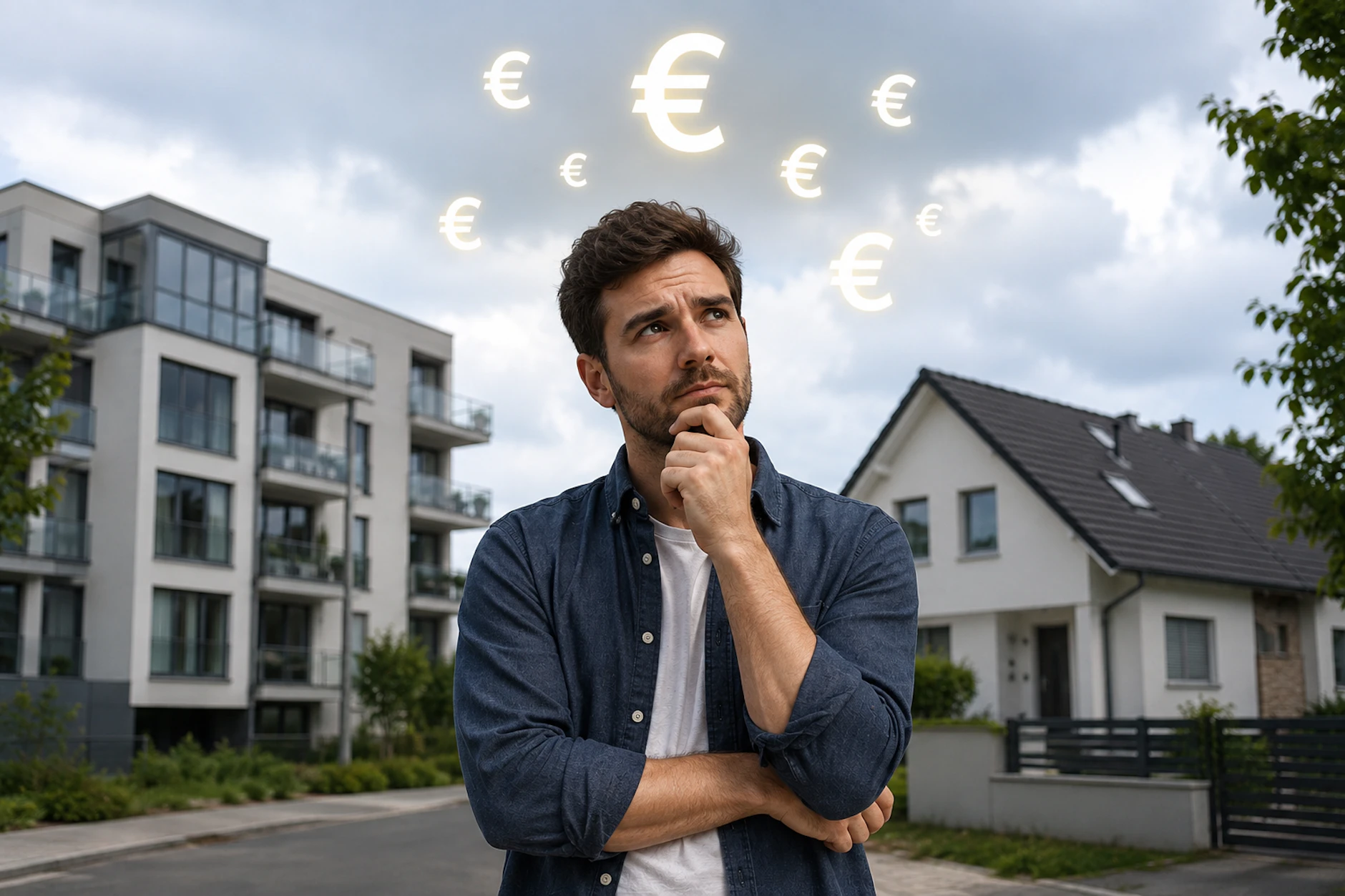 Der Traum vom Eigenheim ist für viele noch weit weg. Das Nettoeinkommen bestimmt, wer sich ein Haus oder eine Wohnung leisten kann und wer nicht.