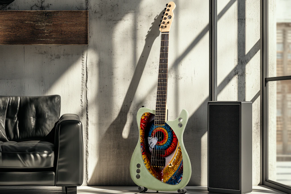Martin Hengstermann baut in Kahla außergewöhnliche E-Gitarren, die kaum schwerer sind als die herkömmlichen Instrumente aus Holz.