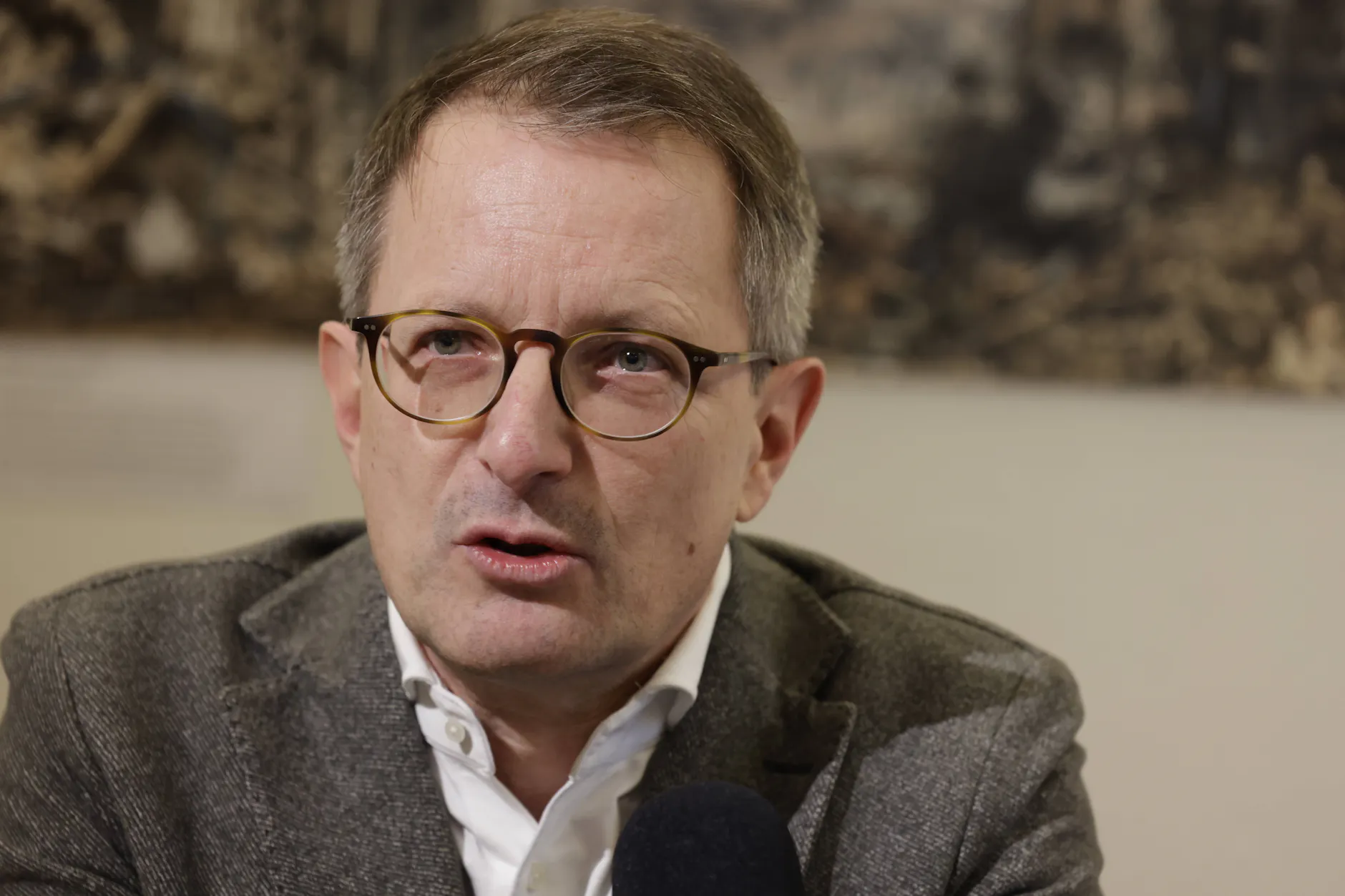 Alexander King vom BSW stellte die Frage nach den langzeitkranken Lehrern.