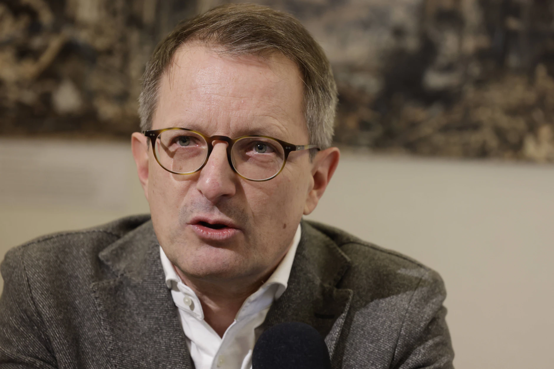 Alexander King vom BSW stellte die Frage nach den langzeitkranken Lehrern.