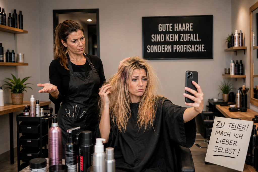 Haare schneiden und färben ist ein Beruf, den man lernen muss! Das kann nicht jeder.