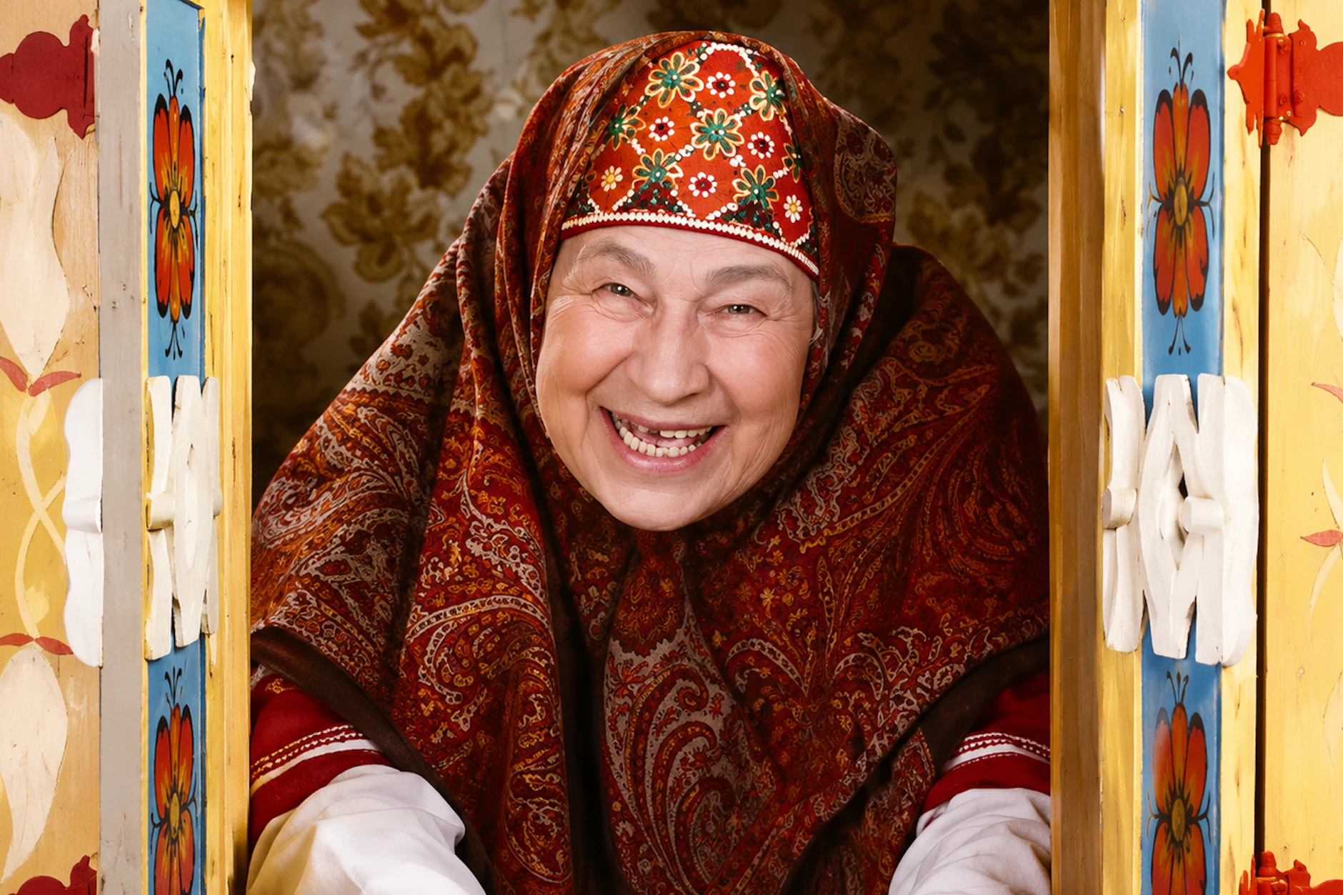 Erinnern Sie sich an dieses freundliche Gesicht? Märchen-Oma Anastassija Platonowna Sujewa öffnete zu Beginn der russischen Märchenflme ihre Fensterläden.