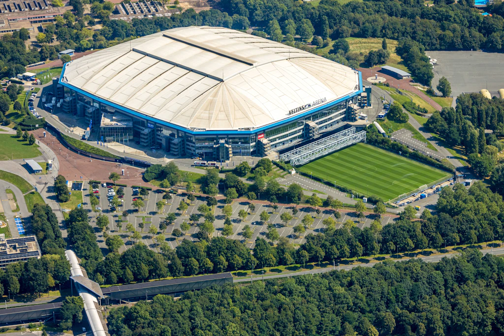 In der Veltins-Arena in Gelsenkirchen soll das WM-Eröffnungsspiel stattfinden.