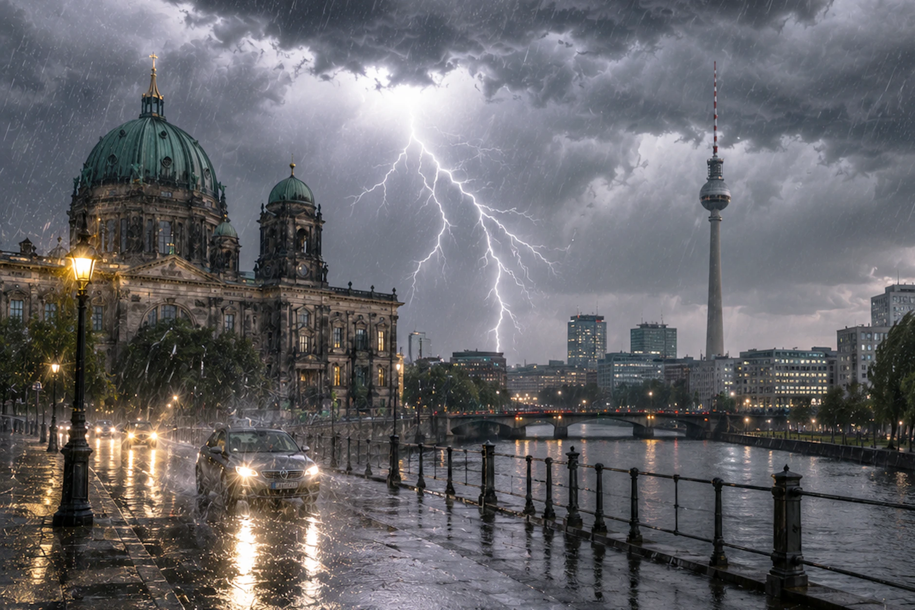 Berlin wurde von Gewittern geweckt. Und die Warnungen vor dem Unwetter bleiben bestehen. Wie geht es am Samstag mit dem Wetter in der Hauptstadt und im Osten weiter?