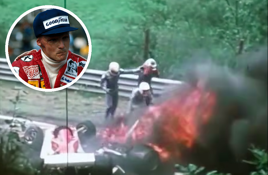 Niki Lauda überlebt 30 Sekunden im brennenden Ferrari, 42 Tage später fährt er wieder