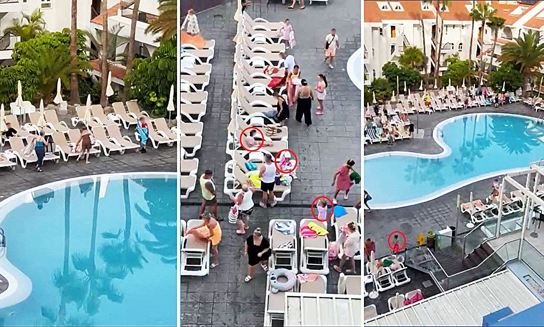 Krieg um die besten Liegen am Pool: Jetzt setzen sie Kinder als Waffe ein!
