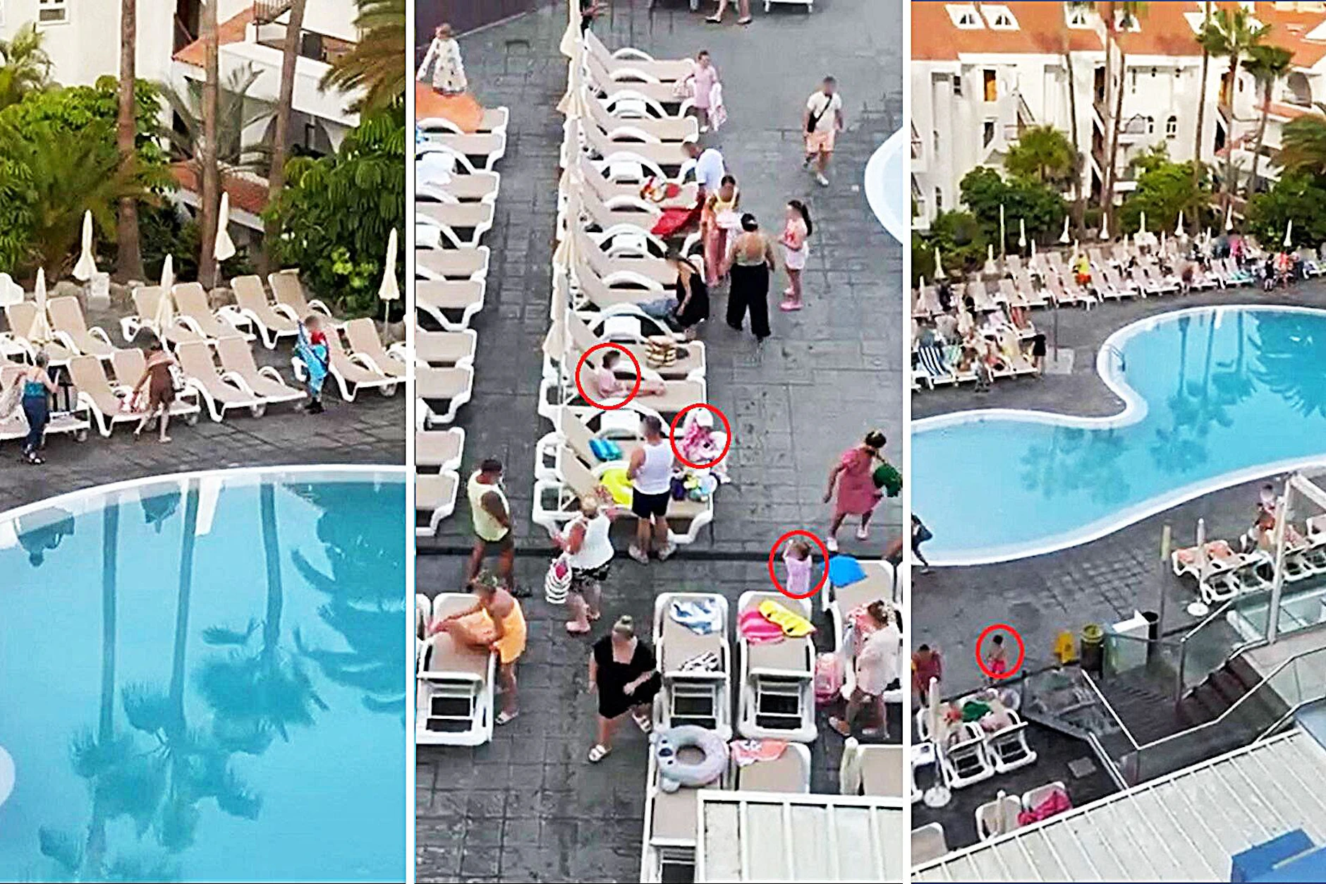 Im Kampf um die besten Liegen am Pool schicken Eltern jetzt ihre Kinder vor. Die skurrilen Szenen filmte ein Gast in einer Ferienanlage auf Teneriffa.