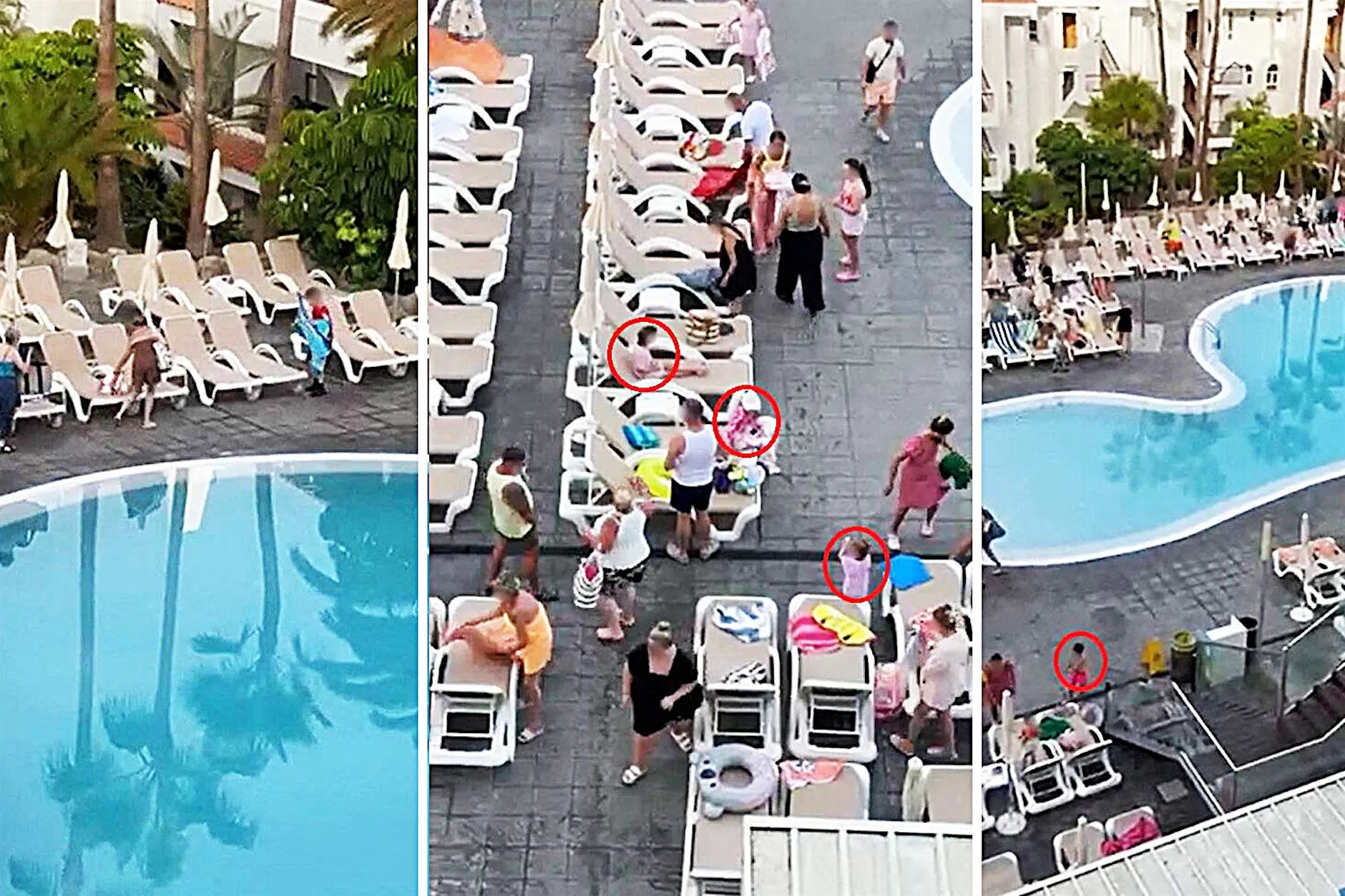Krieg um die besten Liegen am Pool: Jetzt setzen sie Kinder als Waffe ein!