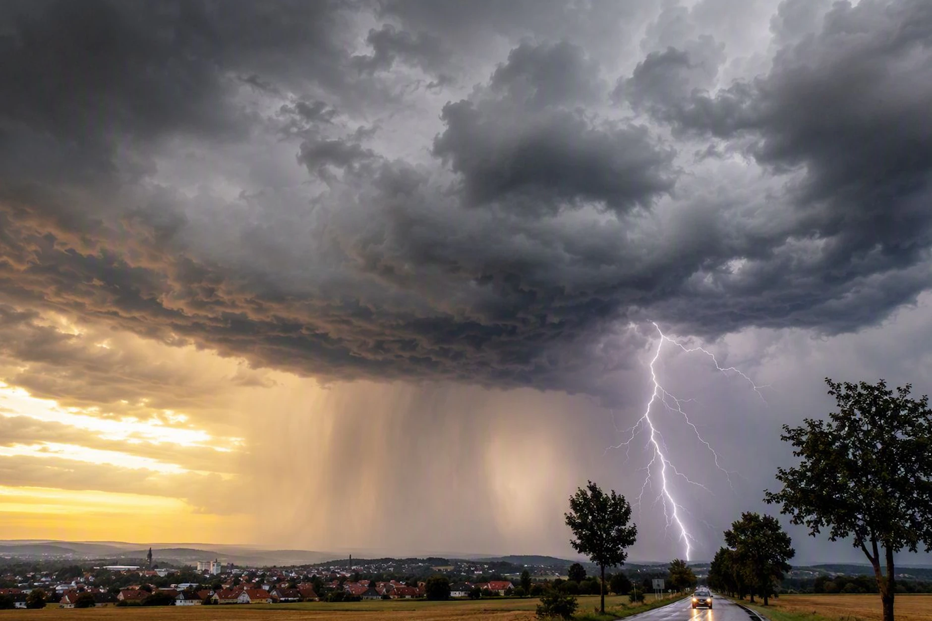 In dem kommenden Woche drohen Unwetter. Der DWD warnt vor Schwergewittern.