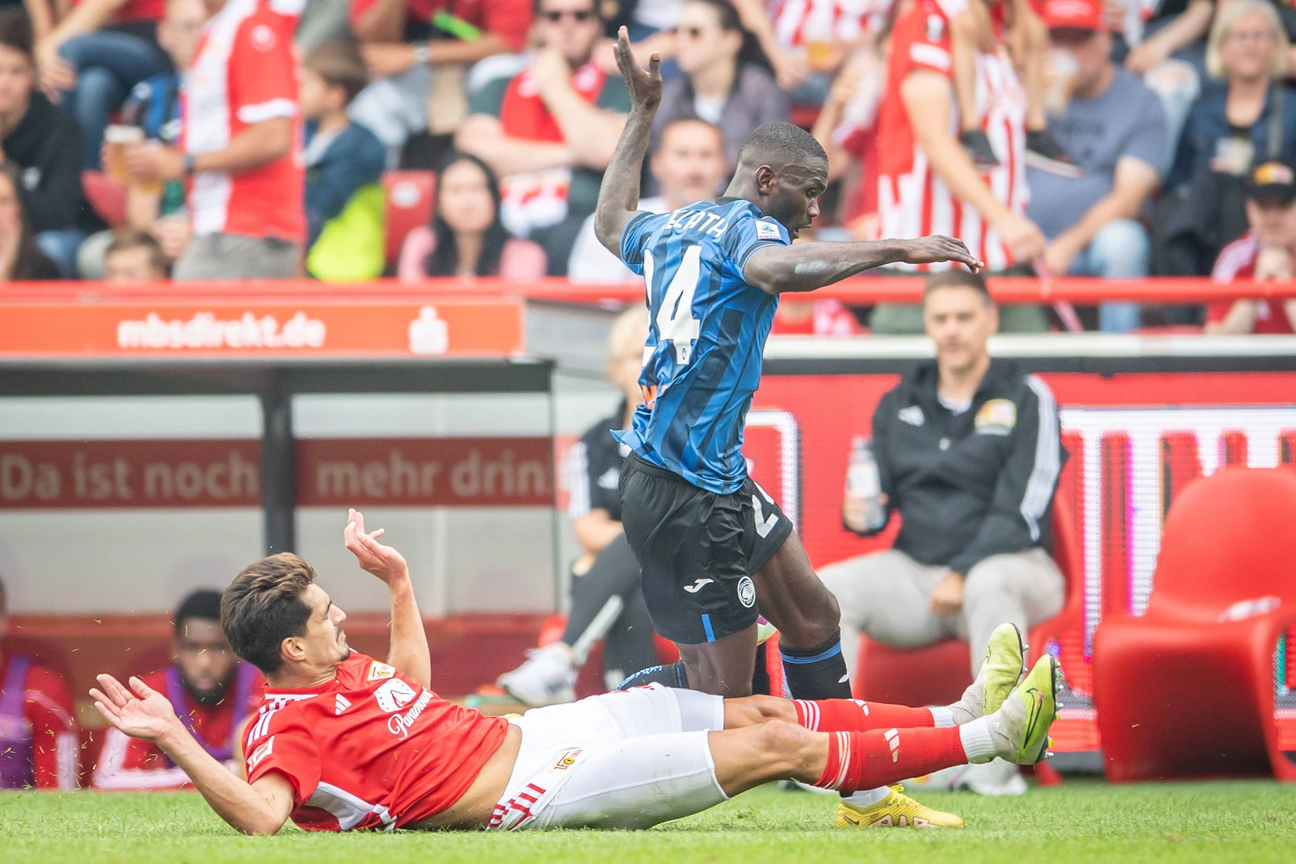 Mit dem 1. FC Union Berlin schon bekannt: Mit Atalanta Bergamo testete Emmanuel Latte Lath schon einmal das Stadion An der Alten Försterei