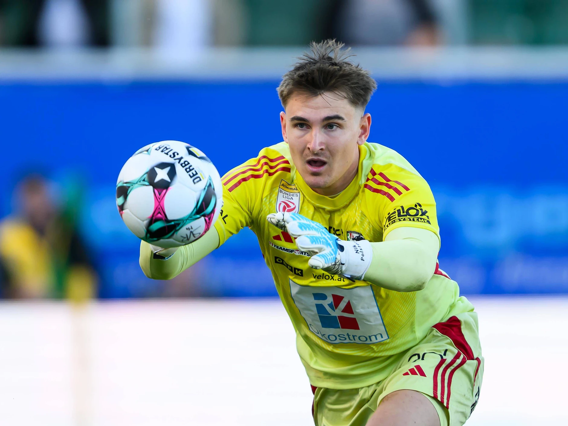Torwart Nikolas Polster vom Wolfsberger AC aus Österreich möchte zu Hertha BSC. Der Poker läuft.