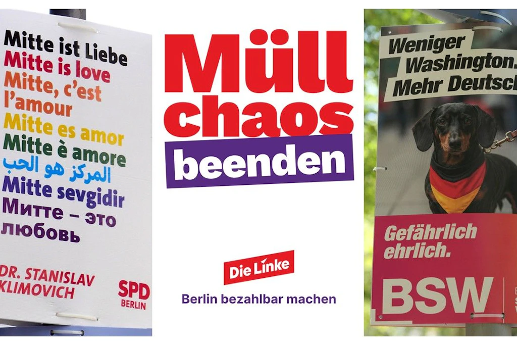 Liebe ist wichtig für die SPD. Die Linke will mit dem Ende des Müllchaos Berlin bezahlbar machen. Und das BSW schickt einen Dackel ins Rennen.