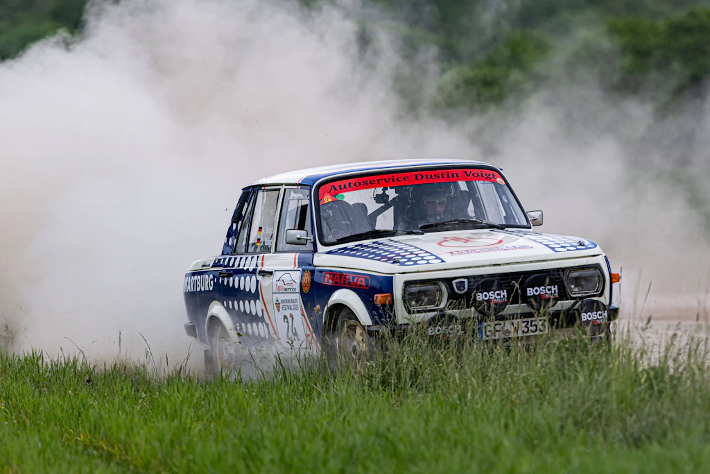 <b>Klassiker im Grenzbereich:&nbsp;</b>Dieser Wartburg 353 Rallyewagen erinnert an die traditionsreiche Rennsportgeschichte der Marke.