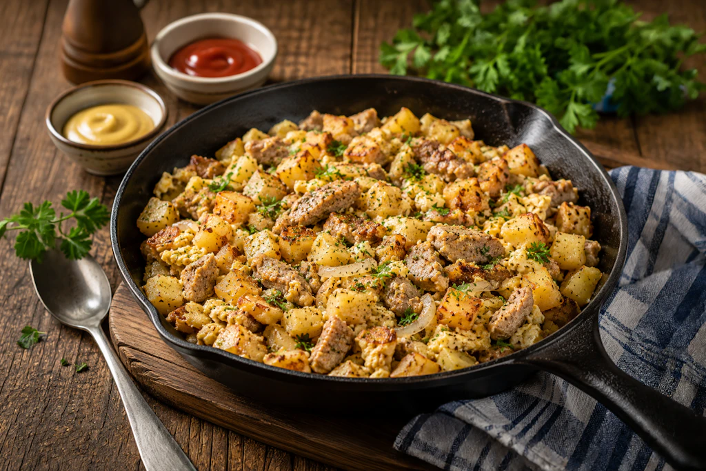 Hoppel Poppel ist eigentlich ein Resteessen. Mit dem leckeren Rezept von DDR-Kurt Drummer wird daraus eine richtig leckere Köstlichkeit, die Sie auch einfach so zubereiten können.