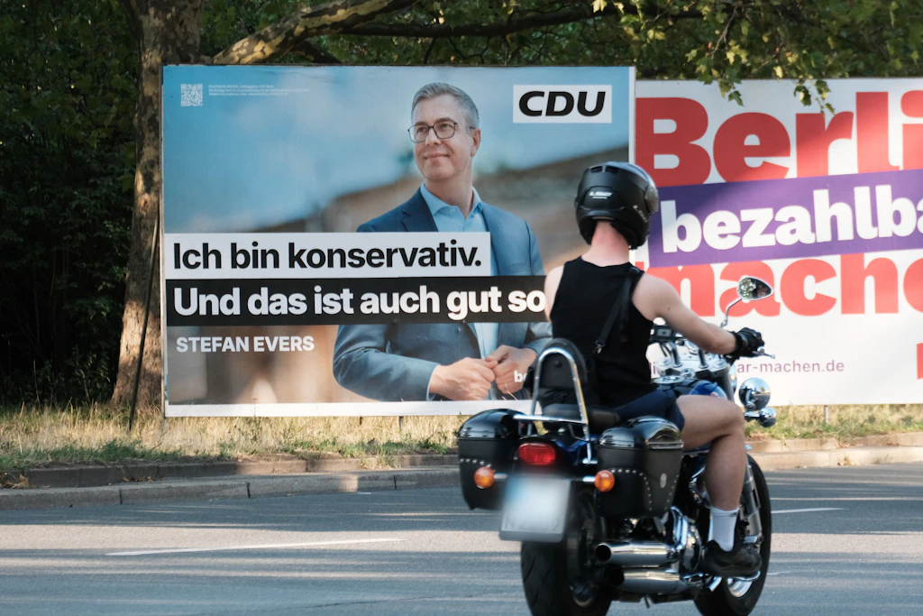 Plakat der Berliner CDU: „Ich bin konservativ. Und das ist auch gut so“
