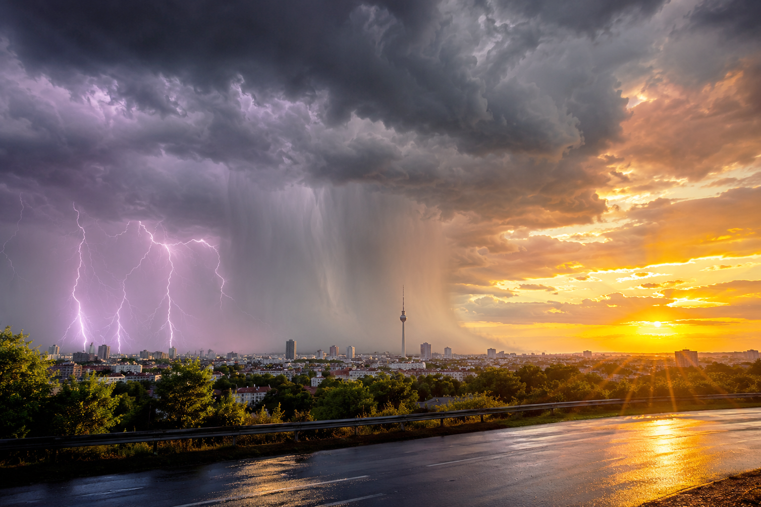 Gewitter hören nicht auf! Wieder Starkregen, dann neue Extrem-Hitze