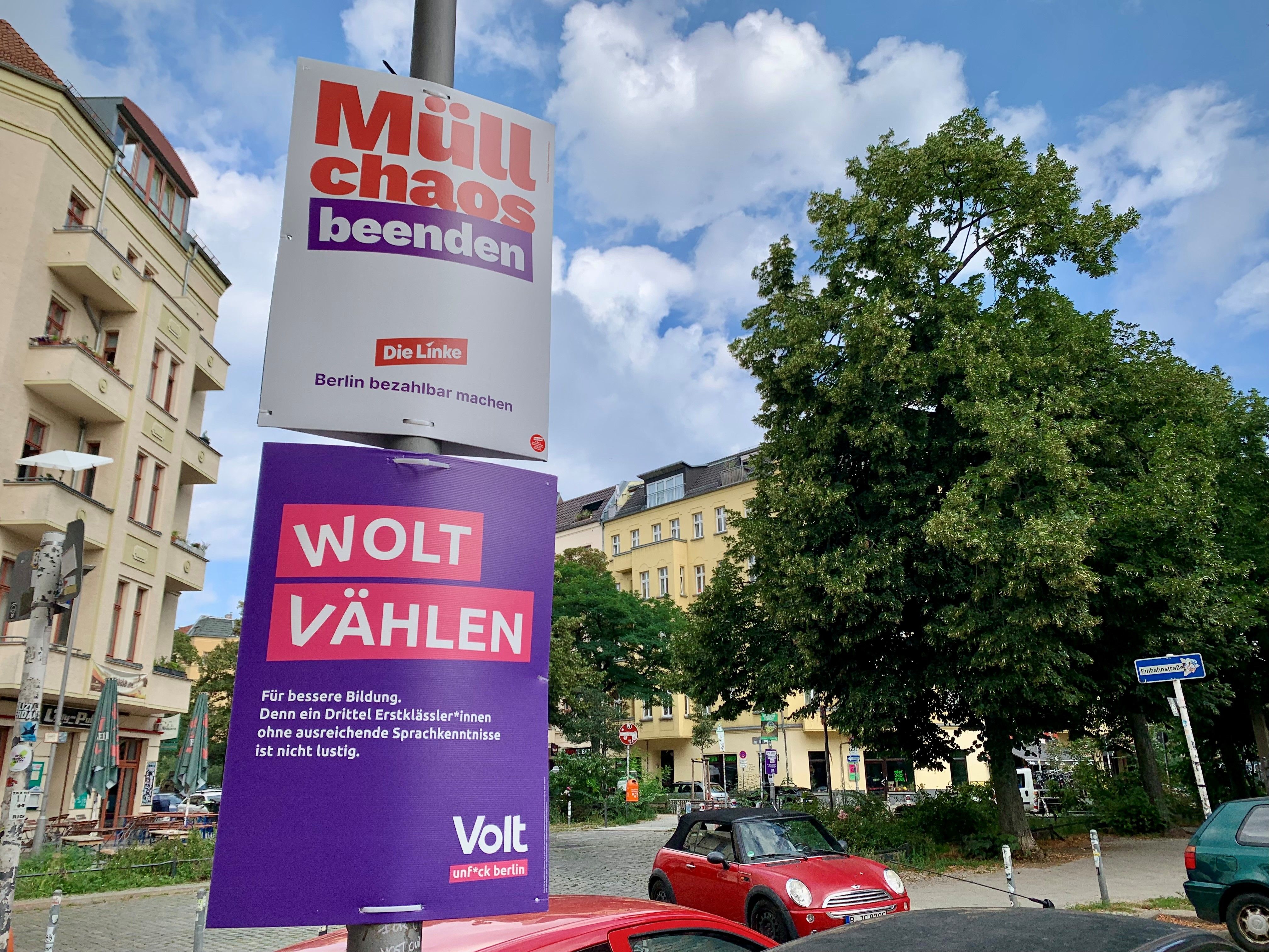 Warum in Berlin viele Wahlplakate im falschen Kiez aufgehängt sind