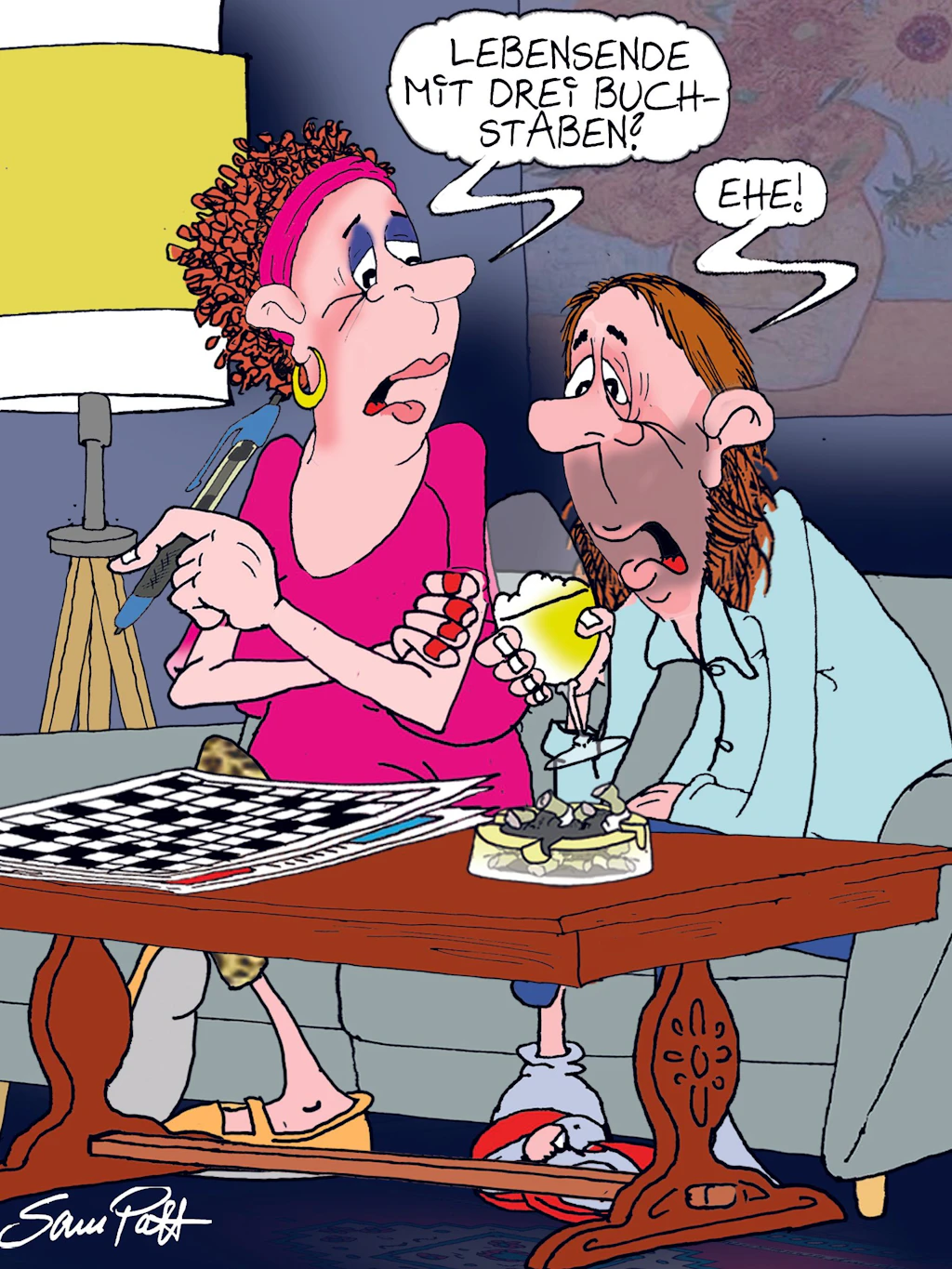 Der Cartoon des Tages fängt den Berliner Humor jeden Tag auf ganz besondere Weise ein. Sam Paff hat mit seinen Kunstwerken einen festen Platz in der Rubrik Witz des Tages.