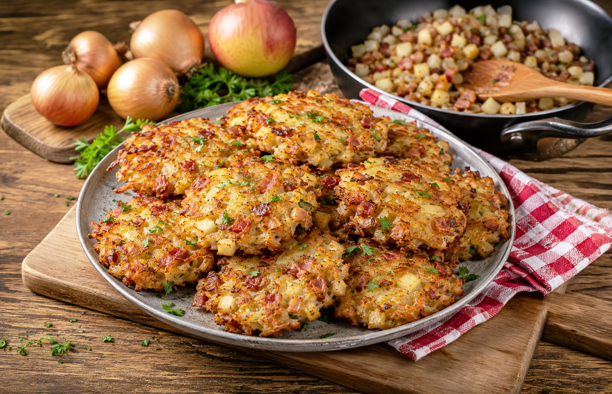 Thüringer Zwiebelmarkt-Puffer: Dieses Ost-Rezept schmeckt herrlich deftig!