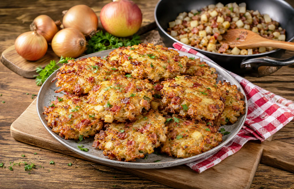 Thüringer Zwiebelmarkt-Puffer: Dieses Ost-Rezept schmeckt herrlich deftig!