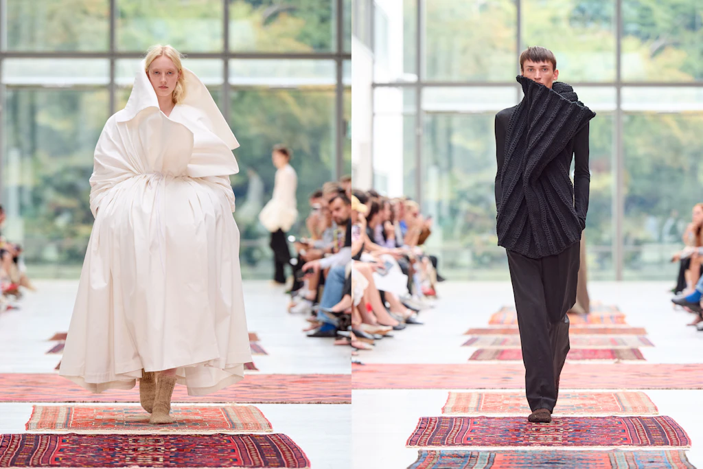 <b>I</b>nstitution, Gewinner des Zalando Visionary Awards, überraschte auf der Copenhagen Fashion Week mit kühnen Formen und altem Handwerk.