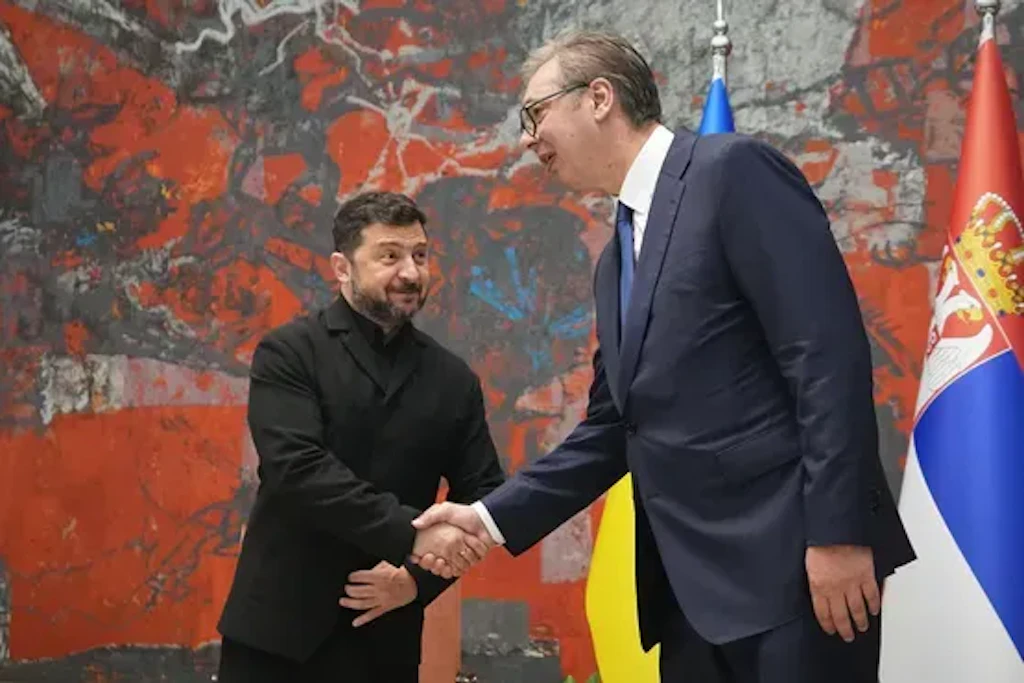 Das erste Mal seit Kriegsbeginn war Selenskyj auf Staatsbesuch in Serbien.