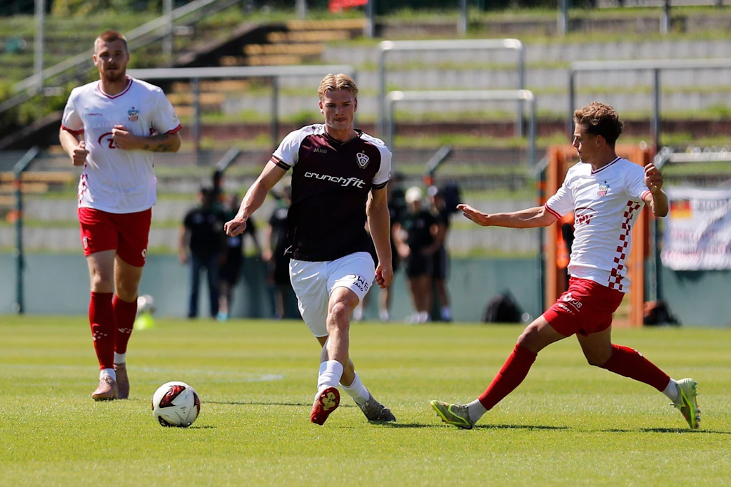 Levin Mattmüller war gegen den FSV Zwickau Dreh- und Angelpunkt im Mittefeld des  BFC Dynamo.