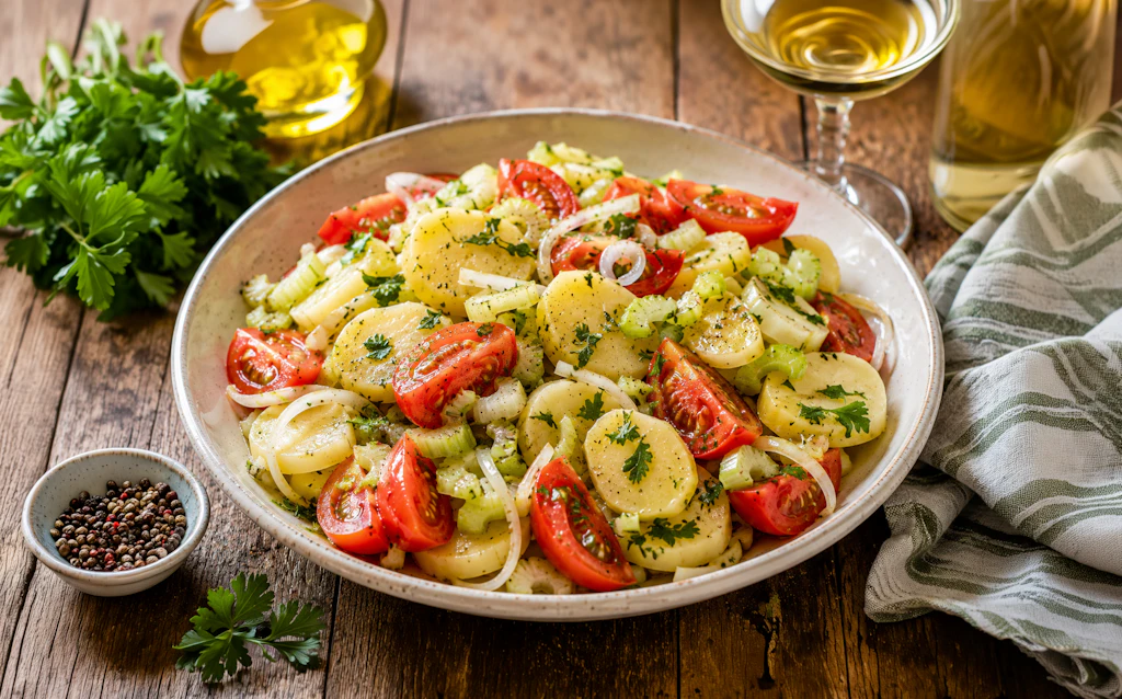 Kartoffel-Tomaten-Salat mit Geheimzutat: Dieser Salat ist was ganz Feines!