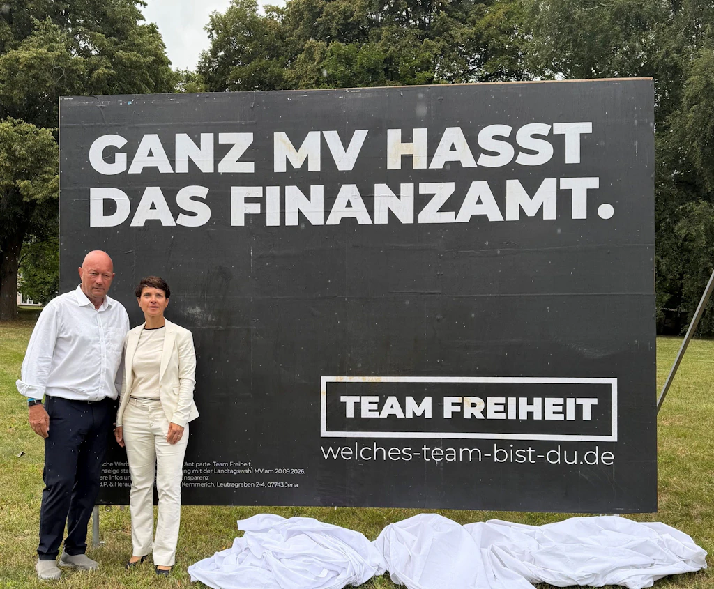 Kampagnenstart in MV: Team Freiheit will Schwesig abwählen – und vier Ministerien streichen