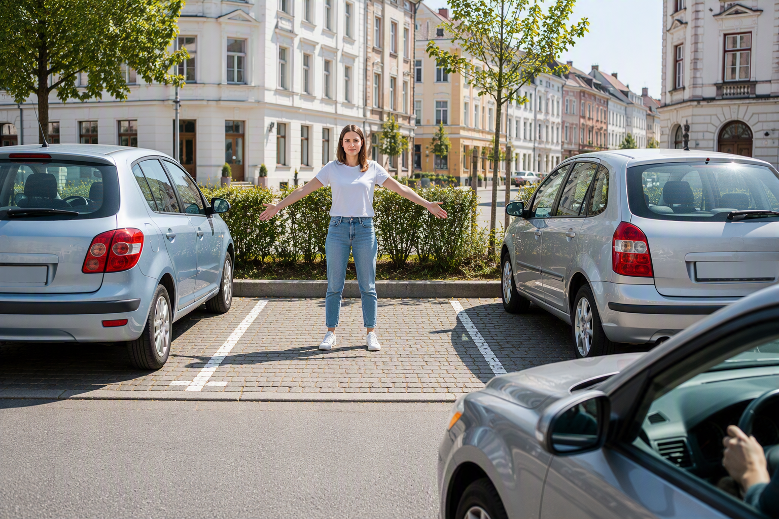 Parkplatz freihalten: Darf man sich in die Parklücke stellen?