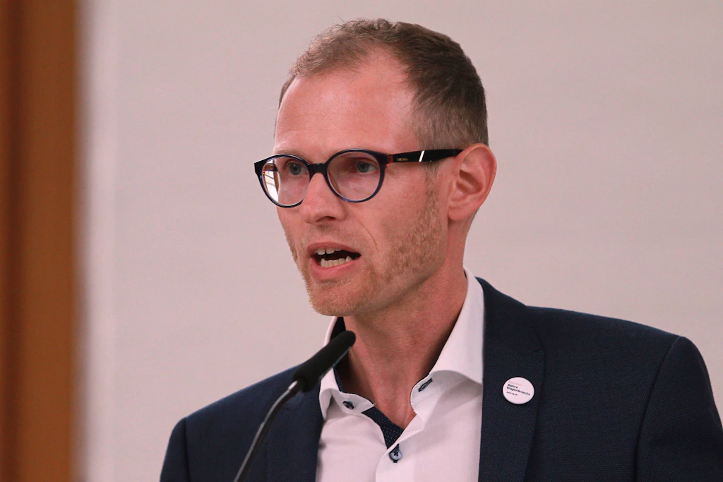 Der BSW-Fraktionschef im Sächsischen Landtag, Ronny Kupke, möchte sich nicht an die "Sprache des Krieges" gewöhnen. 
