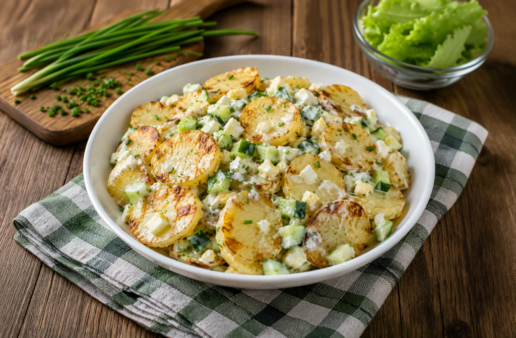 Pikanter Kartoffelsalat mit Röst-Kick: Pfiffiges DDR-Rezept mit Ei!