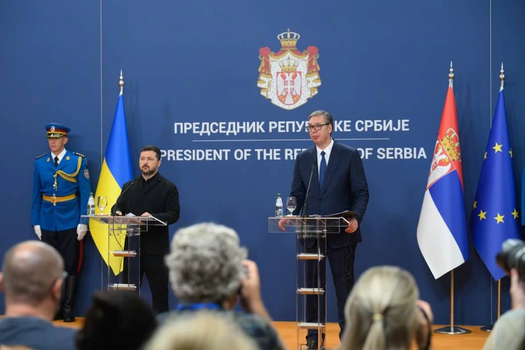 Am 8. August traf Ukraine-Präsident Wolodymyr Selenskyj auf Serbiens Regierungschef Aleksandar Vučić.