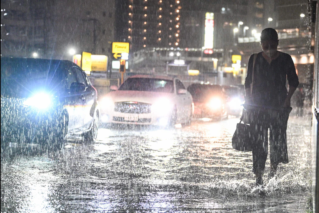 Die japanische Region Chiba verzeichnete starke Regenfälle.