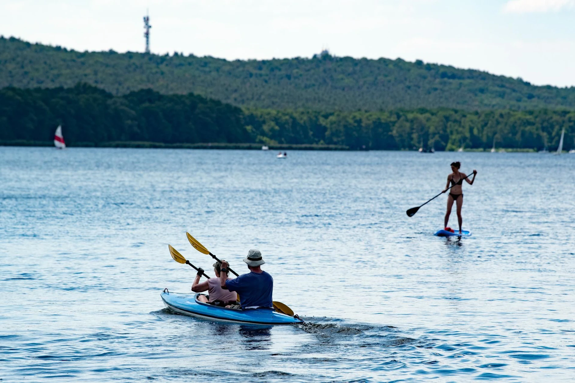 Auf dem Müggelsee sind immer mehr Freizeitsportler unterwegs.