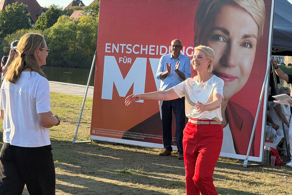 Die SPD in Mecklenburg-Vorpommern setzt auf die Marke Manuela Schwesig. Ihre Popularität soll den Sozialdemokraten zum Sieg verhelfen.