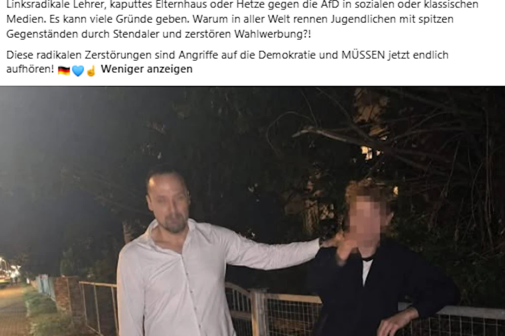 Arno Bausemer veröffentlichte nach dem Vorfall selbst ein Foto mit einem der Jugendlichen. Nach eigener Darstellung hatte er ihn beim Zerstören von AfD-Wahlwerbung gestellt und bis zum Eintreffen der Polizei festgehalten.