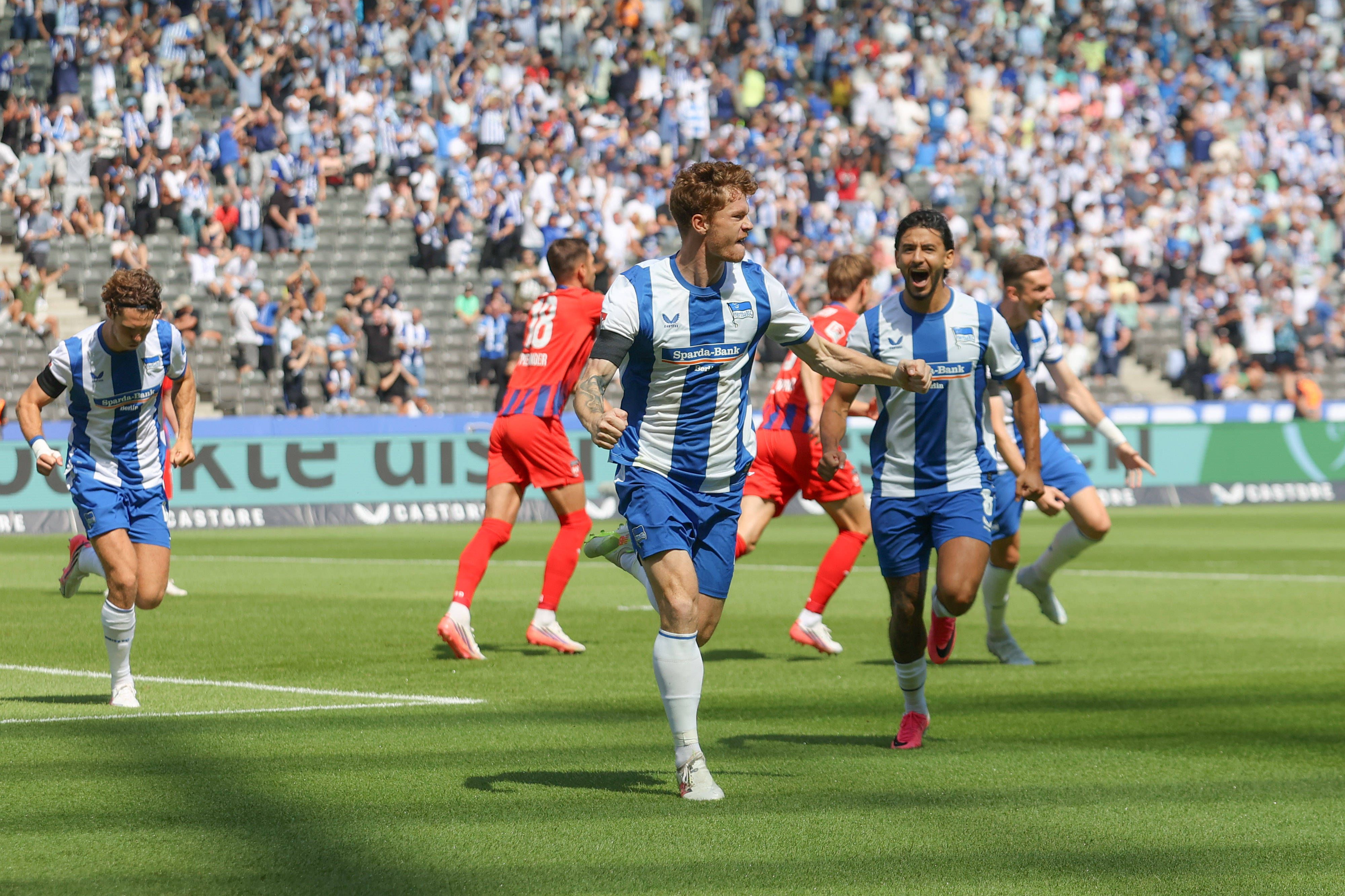Traumsieg für Hertha, Zeefuik mit Traumtor, dann sah er Rot