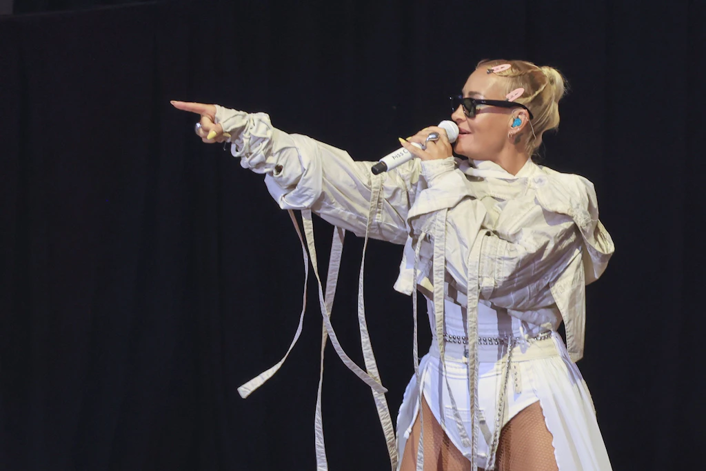 Die Popsängerin Sarah Connor bei ihrem Konzert in der Berliner Waldbühne.