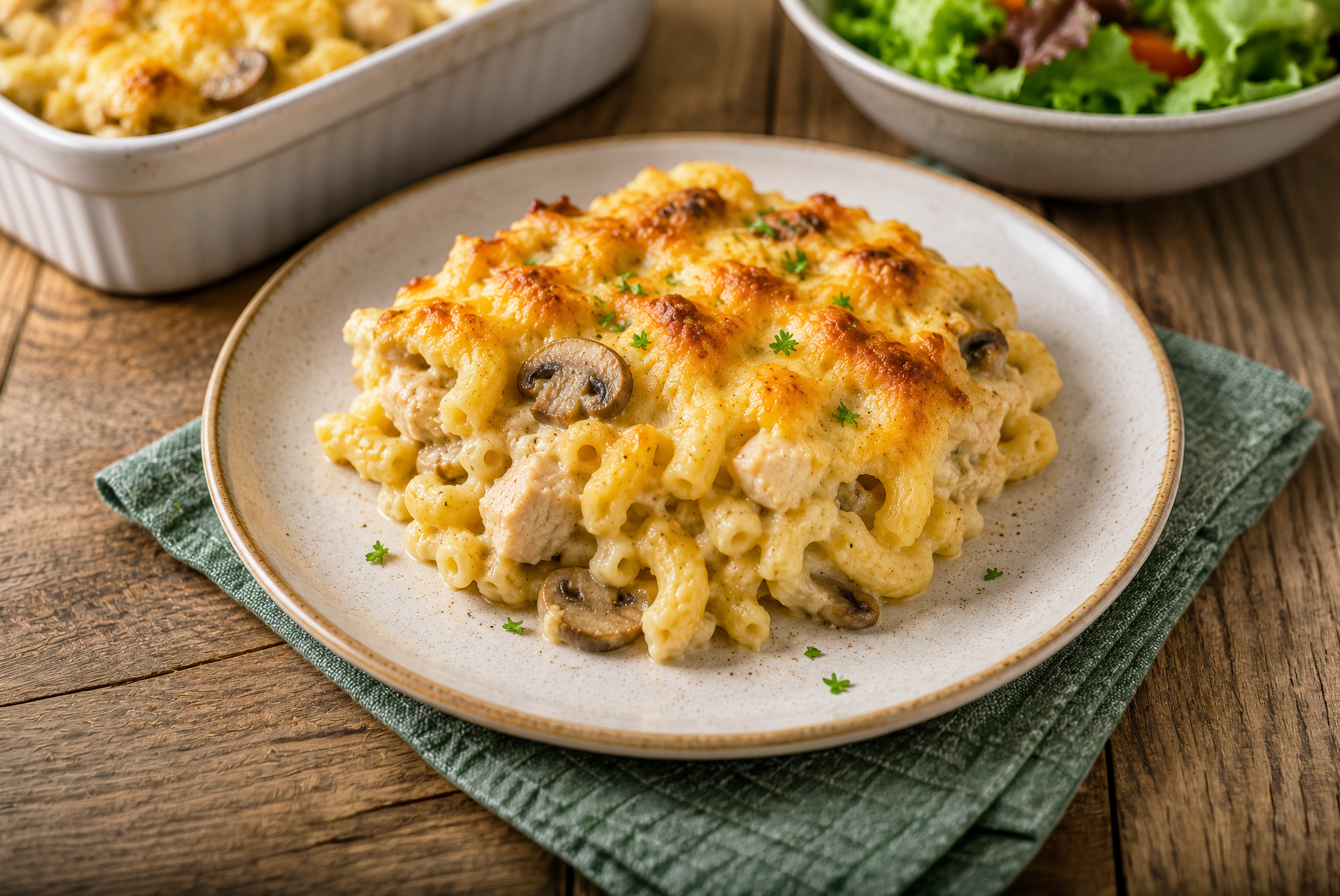 Makkaroniauflauf mit Geflügel: Das Blitz-Rezept für die ganze Familie!