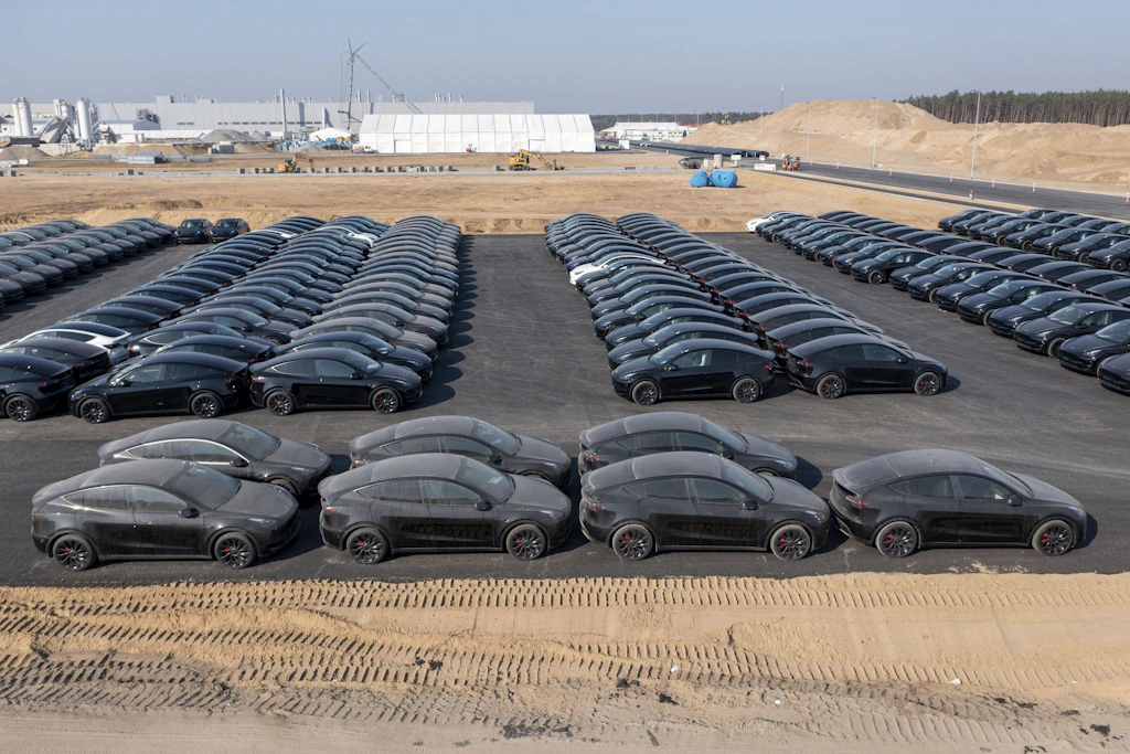 Wenn der Name des Standorts in die Irre führt: Tesla-Werk in Grünheide.