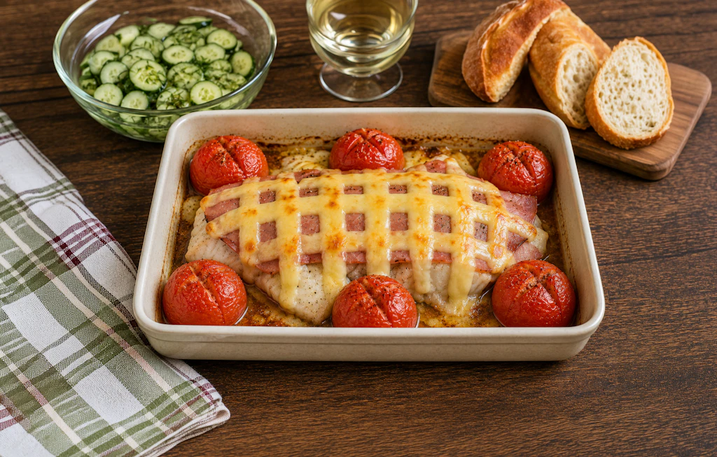 Fischpfanne auf Rostocker Art: Ein Küstenrezept mit Schinken und Käse