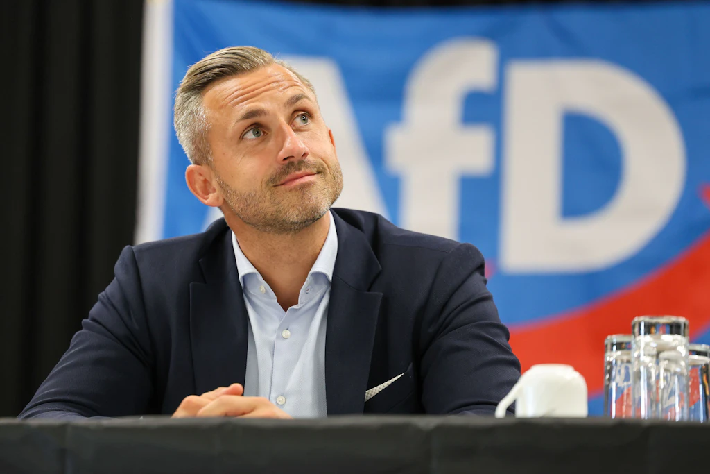 AfD-Spitzenkandidat Ulrich Siegmund liegt mit seiner Partei in Umfragen klar vorne.