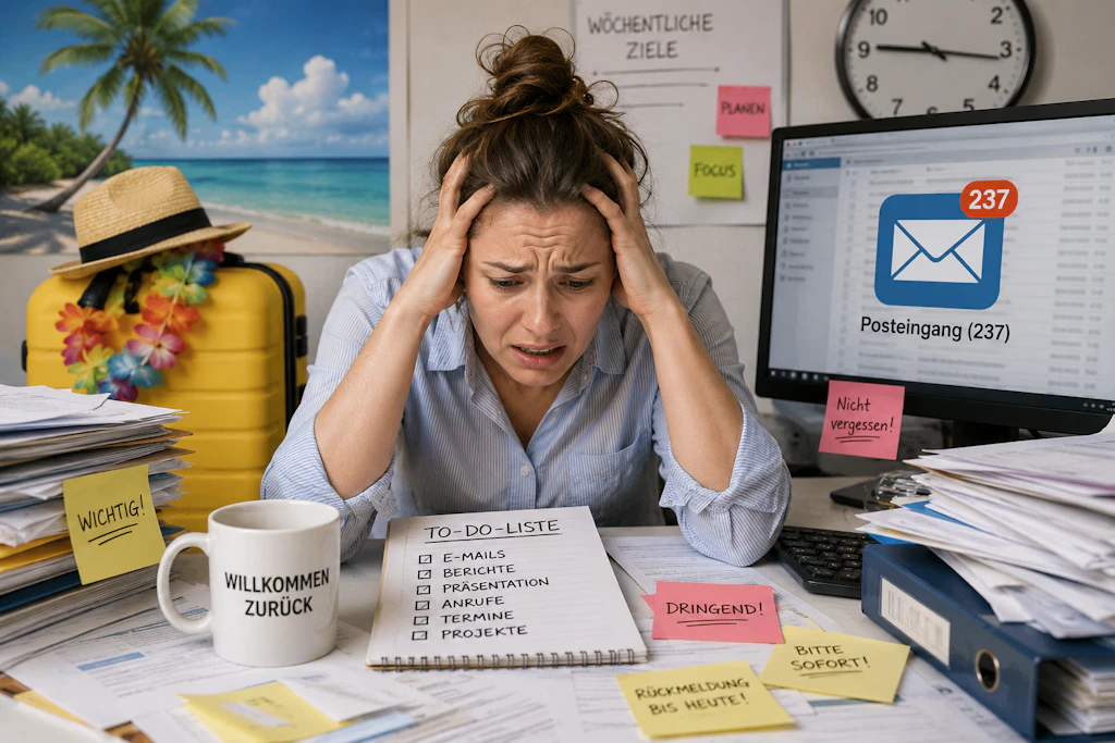 Jeder kennt es: Nach dem Urlaub geht es wieder an den Arbeitsplatz und die Motivation fehlt.