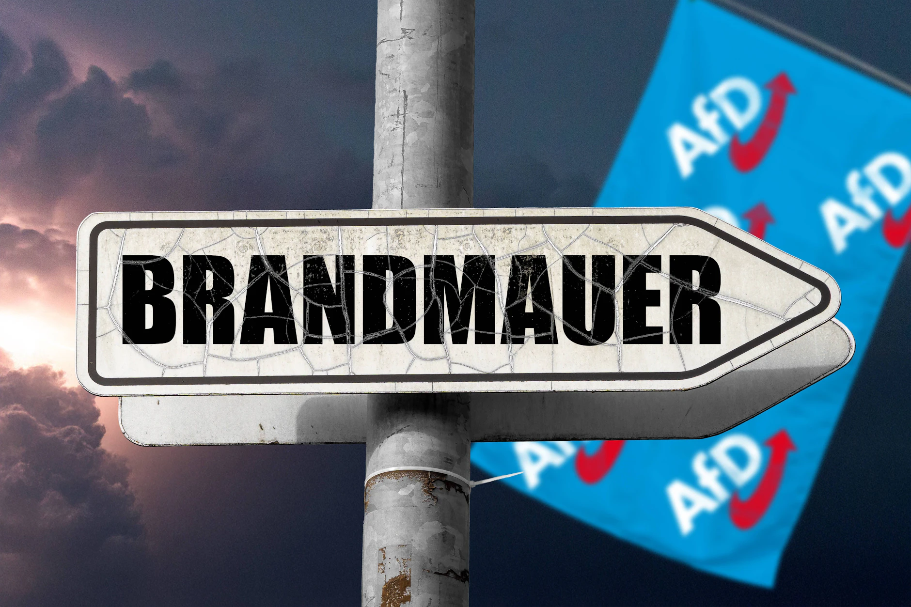 Ein Wort, zwei Bedeutungen: Die Brandmauer ist keine Mauer aus Beton, sondern eine politische Haltung.