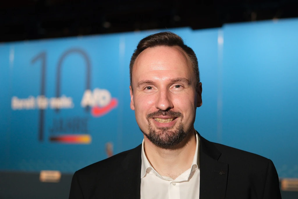 Arno Bausemer vom AfD-Kreisverband Stendal, aufgenommen auf der Europawahlversammlung der AfD.
