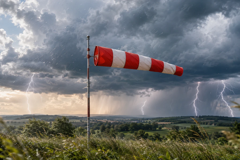 Es wird stürmisch: Auch im Osten Deutschlands soll es in der Nacht zum Donnerstag und am Donnerstag wieder neue Gewitter und Unwetter geben. Der Deutsche Wetterdienst warnt vor dem heftigen Wetter.